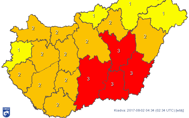 Egyre többfelé már harmadfokú a figyelmeztetés a hőség miatt